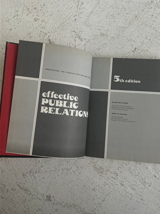 Vintage 1978 Effective Public Relations Book (5th Edition)
