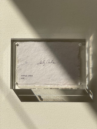 "Winter Layers" 4x6 Original Art in Acrylic Frame