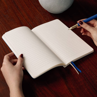 Daily Notes- Lined Notebook, A5 Softcover, PU Leather