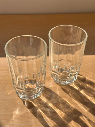 Vintage set of blue juice glasses