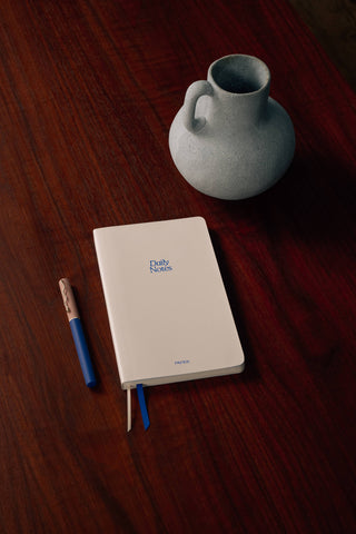 Daily Notes- Lined Notebook, A5 Softcover, PU Leather