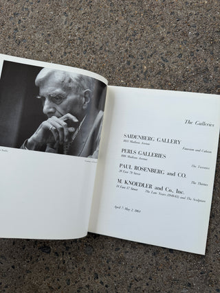 Vintage 1964 Georges Braque: An American Tribute Catalog (Paperback)