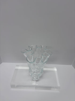Vintage Sculptural Fluted Vase