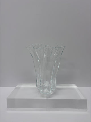 Vintage Sculptural Fluted Vase