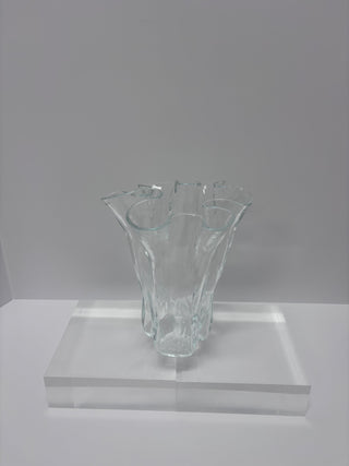 Vintage Sculptural Fluted Vase