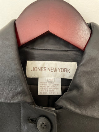 Vintage Black Leather Jones NY Jacket