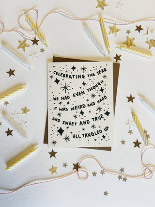 "Celebrating The Year We Had Even Though" Holiday Card