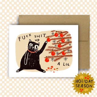 "Fuck Shit Up A Lil" Holiday Card by Rani Ban Co.