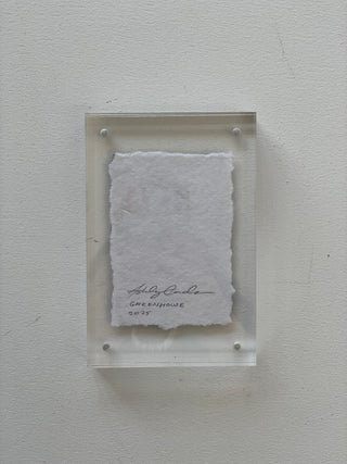 back of art in natural light