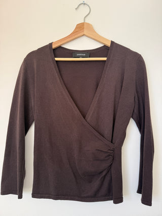 Vintage Aubergine Silk Blend Sweater