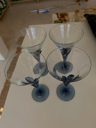 Vintage Luigi Bormioli Bleu Glasses