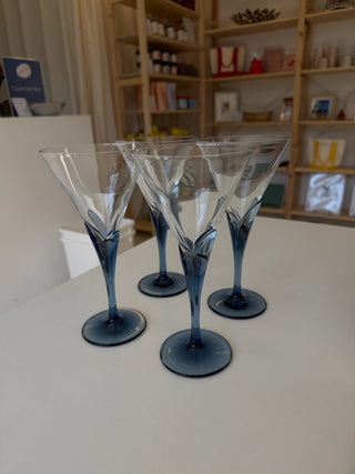 Vintage Luigi Bormioli Bleu Glasses
