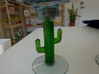 Vintage Cactus Margarita Glass Set of 2