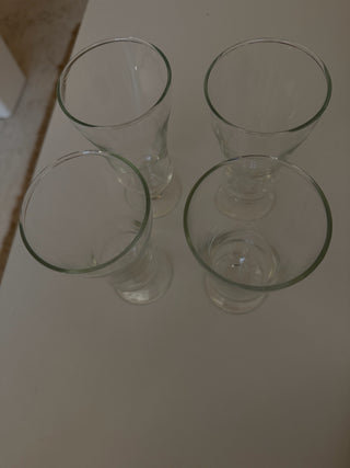Vintage Clear Footed Parfait Glasses