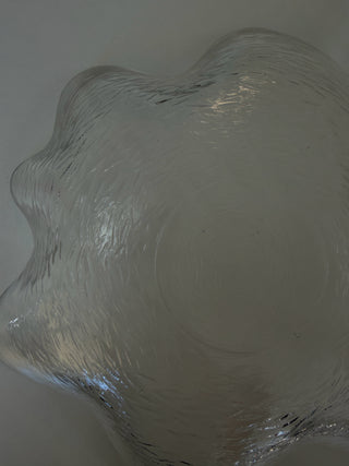 Vintage Wavy Glass Nesting Bowl Set