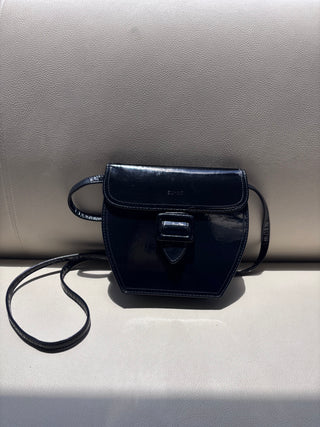 Vintage Esprit Black Patent Leather Bag