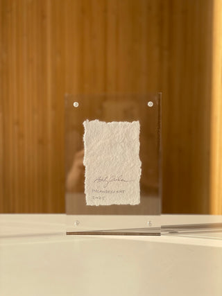 back of art in sunlight