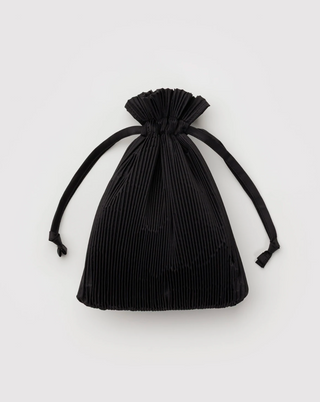 Pleated Baggu - Black