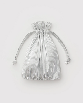 Pleated Baggu - Chrome Metallic