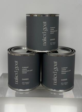 Naked Goat Soy Candle 7oz | Cassis Scent