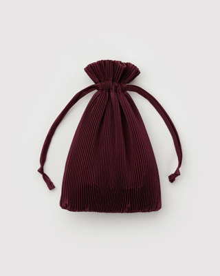 Pleated Baggu - Mohogany