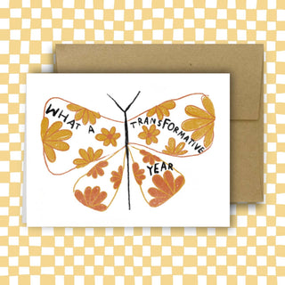 What A Transformative Year Greeting Card by Rani Ban Co