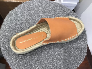 Tan Leather Espadrille Sandal